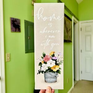 Floral Kitchen Home Canvas Farmhouse Wall Hanging Home Decor Art Accent